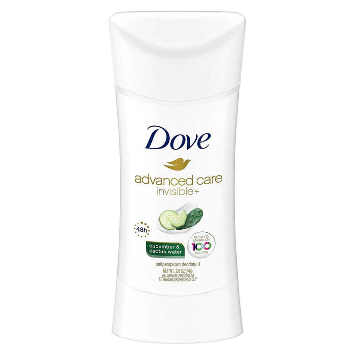 Dove Advanced Care Invisible+ Antiperspirant Deodorant 2.6 Ounce (Pack of 4)