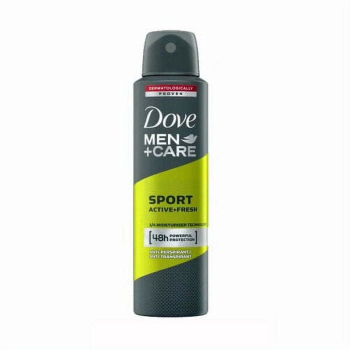 6 Pack Dove Men + Care Sport Active Fresh Antiperspirant Deo Spray, 150ml