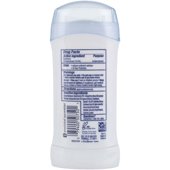 Dove Anti-Perspirant Deodorant Invisible Solid, Fresh 2.60 oz (Pack of 3)