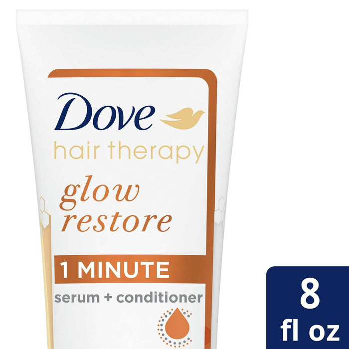 Dove Hair Therapy Glow Restore Serum + Conditioner 8 fl oz