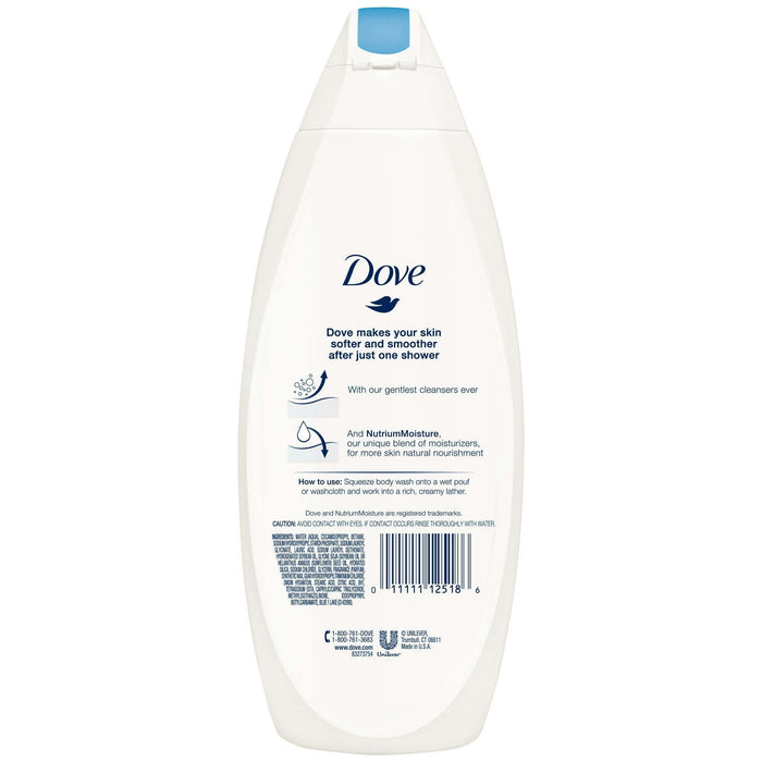 2 Pack - Dove Body Wash Gentle Exfoliating 22 oz