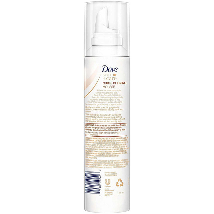 Dove STYLE+care Curls Defining Mousse, Soft Hold 7 oz