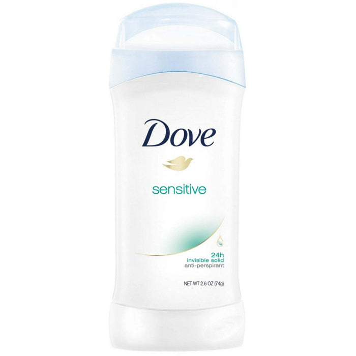 Dove Invisible Solid Antiperspirant Deodorant Stick for Women, Sensitive Skin 2.6 oz