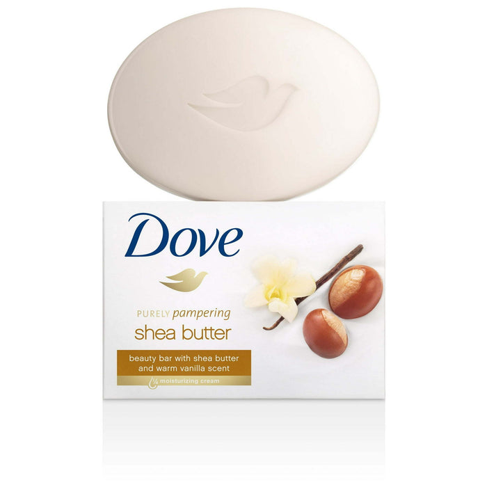 D ove Shea Butter Moisturizer Cream Bars, Shea Butter & Vanilla, 3.17 oz, 6 Ct