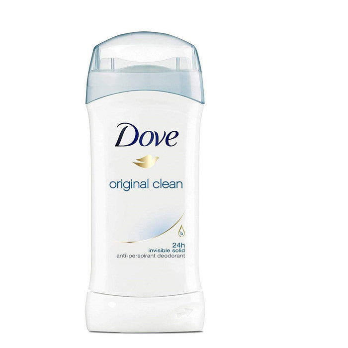 Pack of (12) Dove Anti-Perspirant Deodorant, Invisible Solid, Original Clean, 2.6 oz