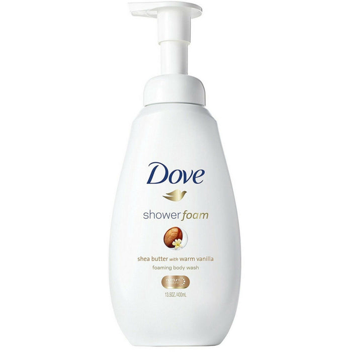 Dove Shower Foam, Shea Butter with Warm Vanilla, 13.5 oz (Pack of 3)