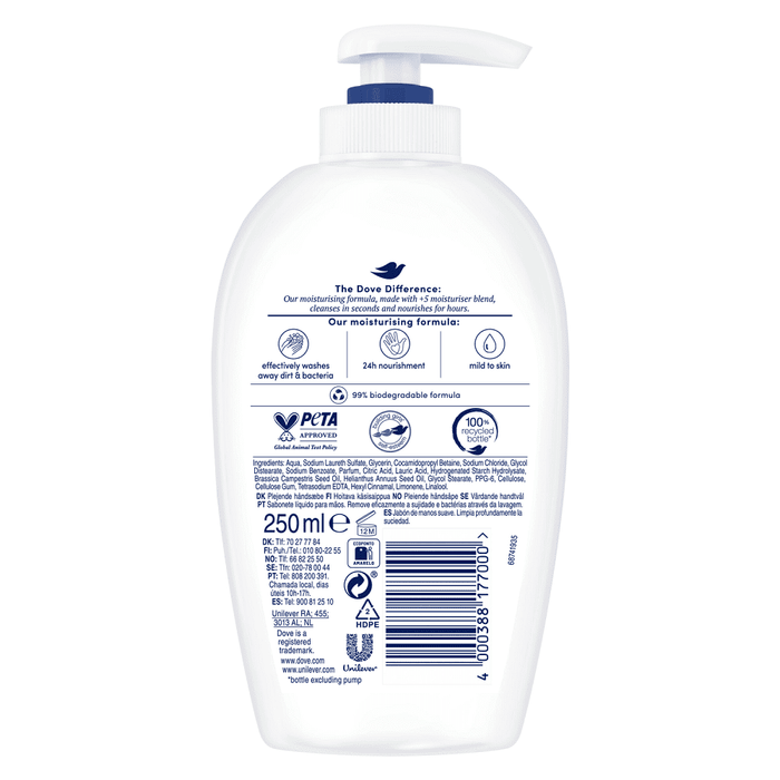 Dove Beauty Cream Caring Hand Wash, 250 Ml / 8.45 Ounce