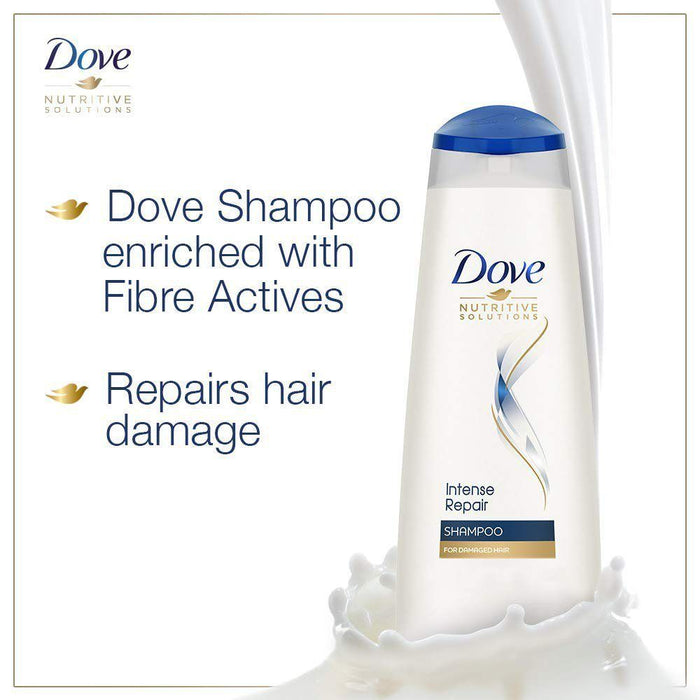 Dove Intense Repair Shampoo For Damaged Hair - 180 ML (Pack Of 2)