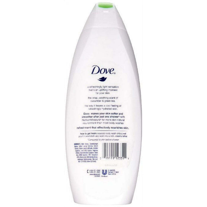 Dove Body Wash, Go fresh Cool Moisture, Cucumber & Green Tea Scent, 22 Ounce