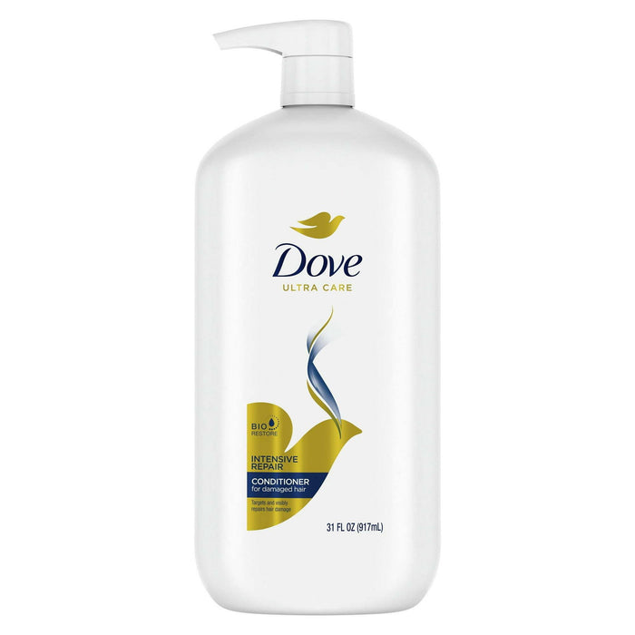 Dove Ultra Care Repairing Daily Shampoo Conditioner Extra Strong Hold Hairspray Set All Hair, 3 Piece