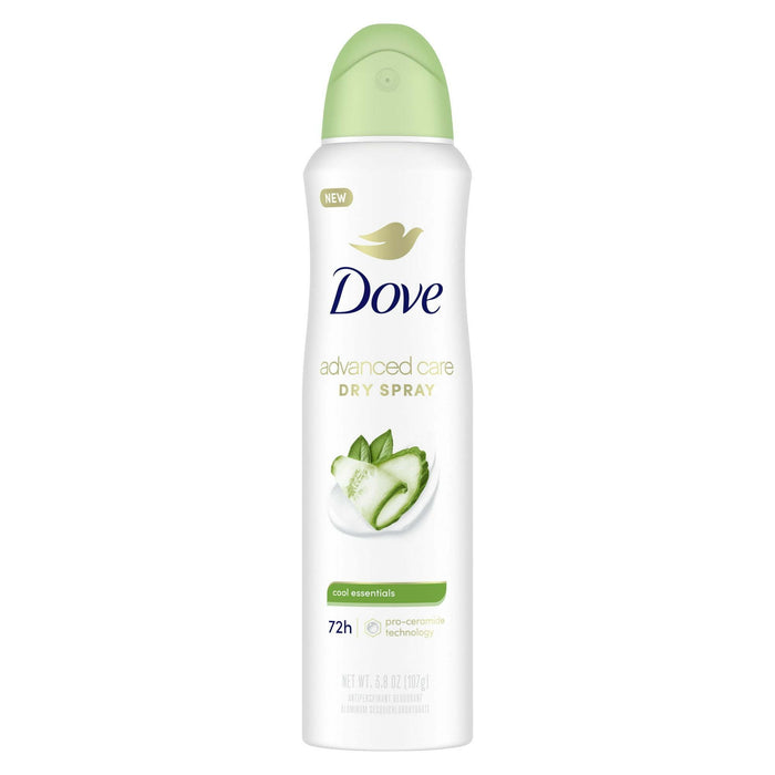 (3 pack) Dove Advanced Care Cool Essentials Dry 48HR Deodorant Spray 2 Pack