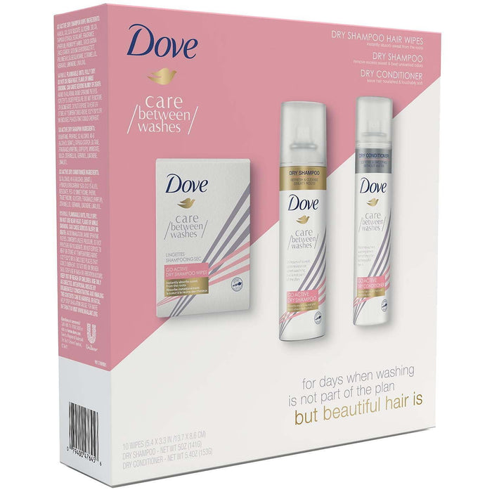 Dove Go Active Dry Shampoo, Conditioner and Sheets (3 pk.)