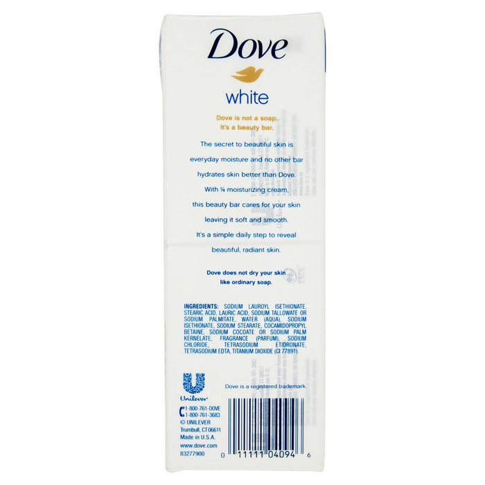 D ove White Beauty Bar, 3.15 oz, 6 Bar