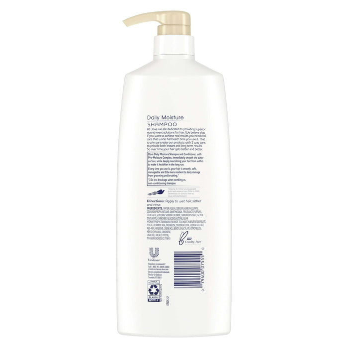 Dove Damage Therapy Daily Moisture Shampoo - 40 Ounce Pump