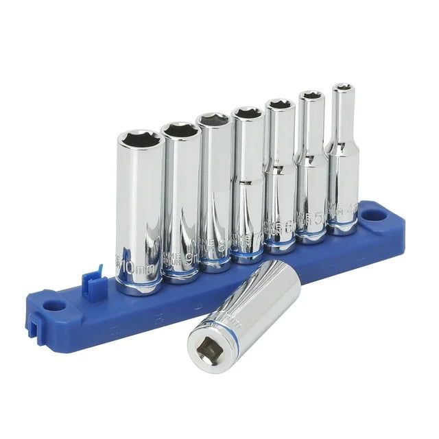 Hyper Tough 19 Piece 1/4 inch Drive Ratchet and Socket Set, Deep Sockets, 43233