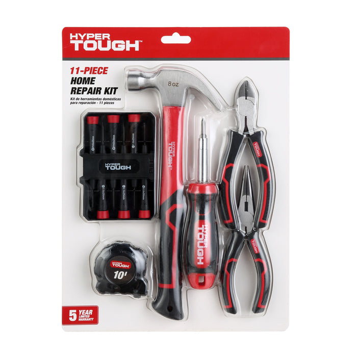 Hyper Tough 11 Piece Home Repair Tool Kit, New Condition