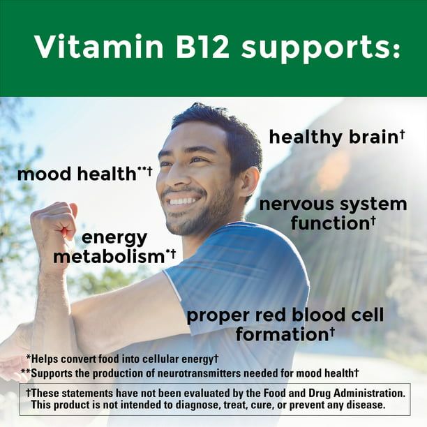 Nature Made Vitamin B12 1000 mcg Time Release Tablets; Dietary Supplement; 180 Count