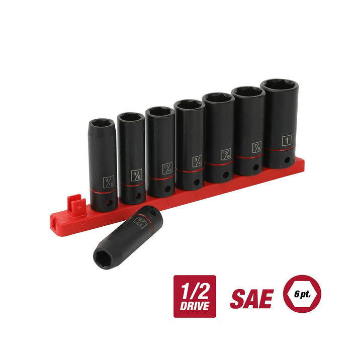 Hyper Tough 9-Piece 1/2 inch Deep and Standard Drive Impact Socket Set Bundle