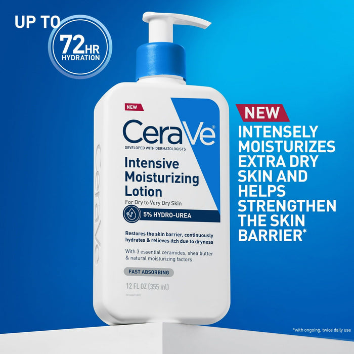 CeraVe Intensive Moisturizing Body Lotion with Hydro-Urea for Dry Skin + Itch Relief 8 oz