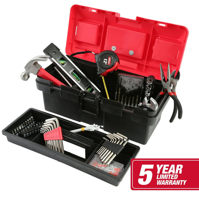 Hyper Tough 160-Piece Toolbox Set for Home and Auto Repairs