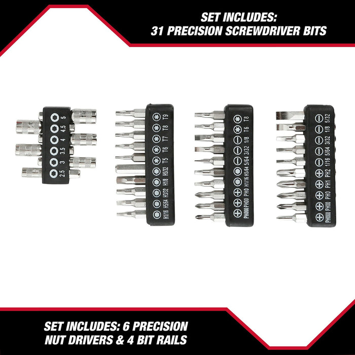 Hyper Tough 4 Volts 45-Piece Rechargeable Precision Screwdriver Set, Model 30009, New