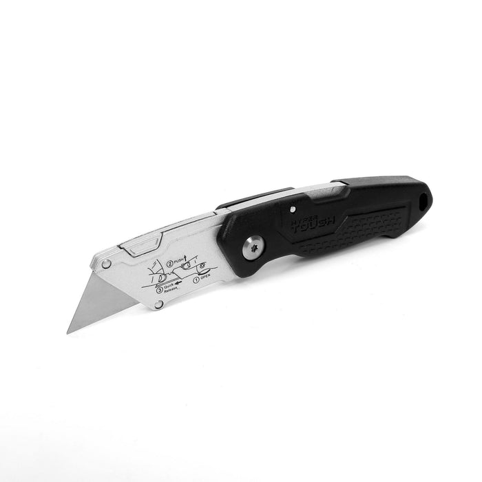 Hyper Tough Folding Lock-back Utility Knife, 9 in