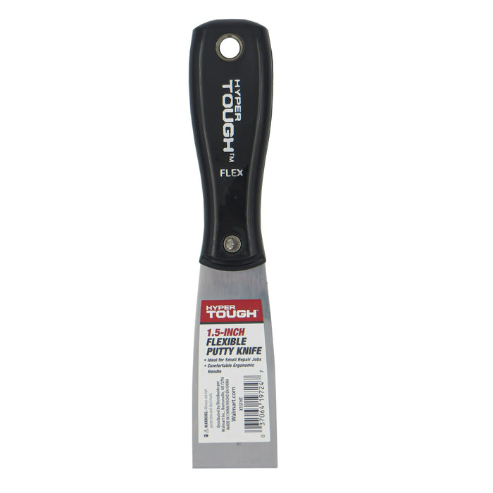 Hyper Tough 1.5" Flexible Putty Knife with Carbon Steel Blade