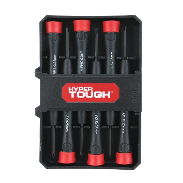 Hyper Tough 6 Piece Multiple Tip Precision Screwdriver Set with Storage Case TS85150N