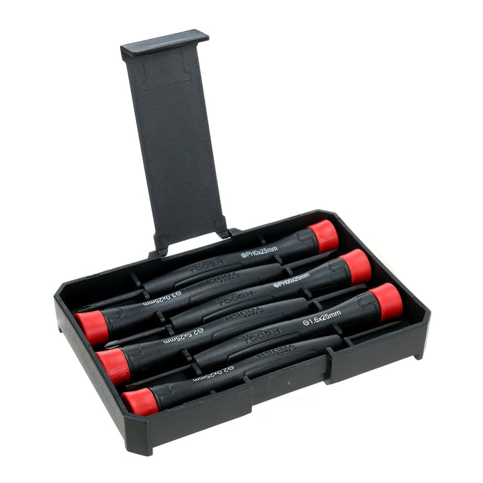 Hyper Tough 6 Piece Multiple Tip Precision Screwdriver Set with Storage Case TS85150N