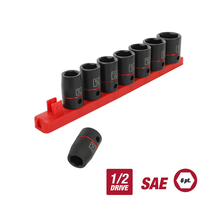 Hyper Tough 9-Piece 1/2-Inch Standard Drive Impact Socket Set SAE, 43004