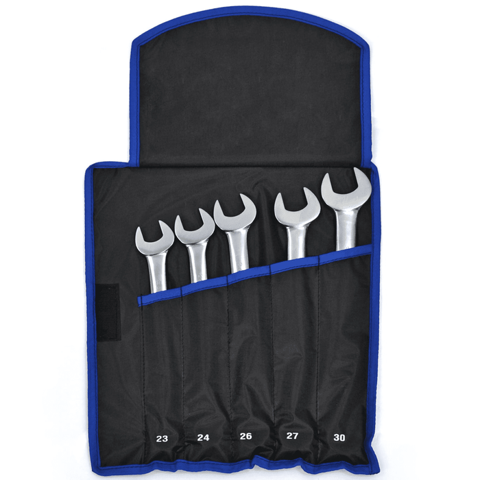 Hyper Tough 5-Piece Metric Jumbo Combination Wrench Set