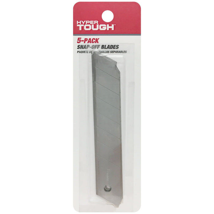 Hyper Tough K7BHT 18mm Carbon Steel Snap-off Blades, 5-Pack