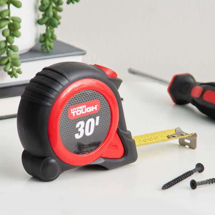 Hyper Tough 30ft. Self Lock Steel Tape Measure