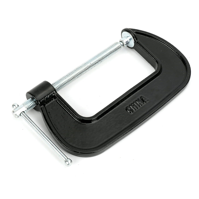 Hyper Tough 4-inch C-Clamp with Steel Threaded Screw and Swivel Jaw Pad