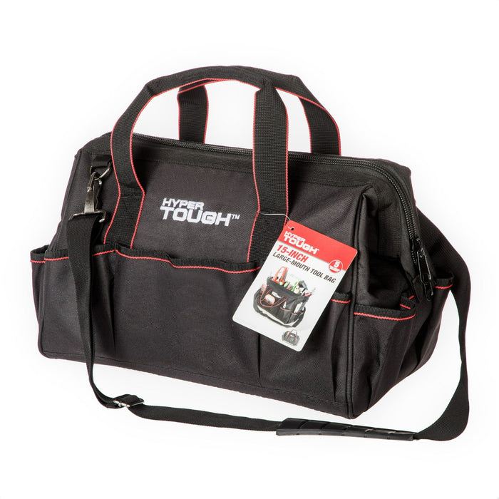 Hyper Tough 15 inch Large-Mouth Polyester Tool Bag TT50120D