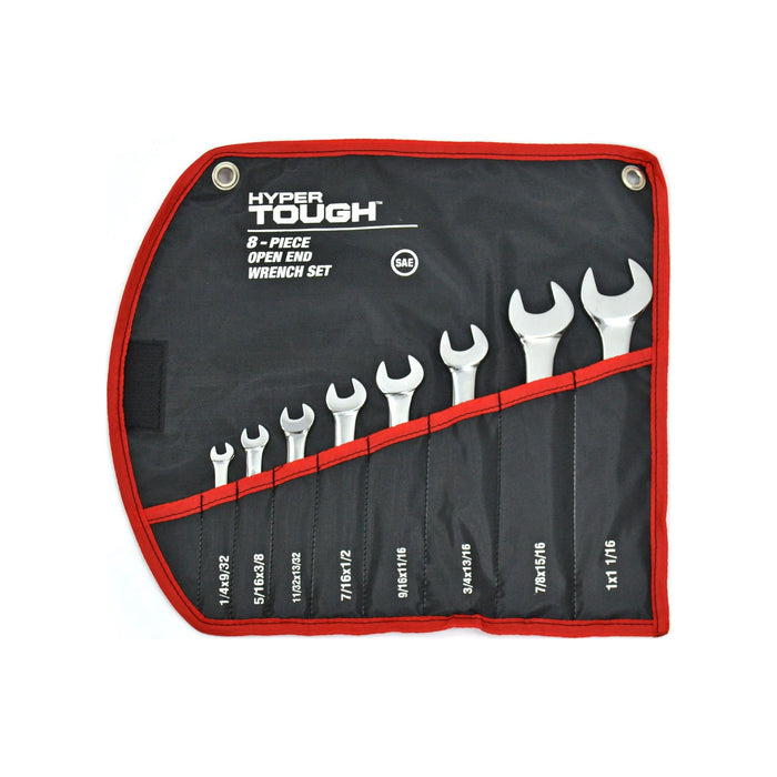 Hyper Tough 16-Piece Metric and SAE Double Open End Wrench Set