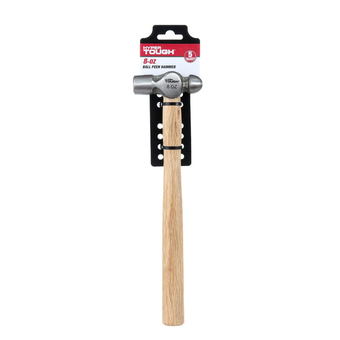 Hyper Tough 8 Ounce Ball Peen Wood Handle Hammer TH20203Z