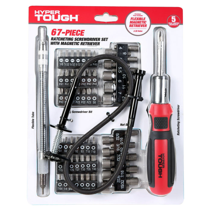 Hyper Tough 67 Piece Screwdriver Set TS99012N