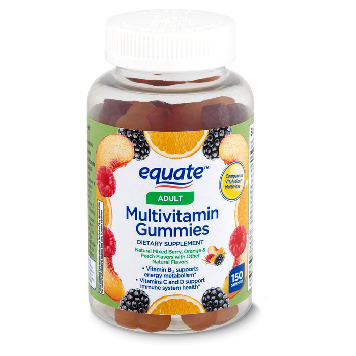 Equate Adult Once Daily Multivitamin Gummies Dietary Supplement; 150 Count