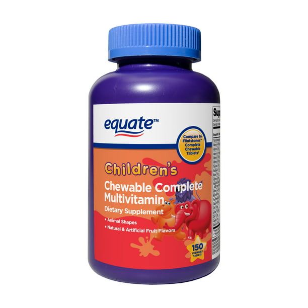 Equate Children's Chewable Complete Multivitamin Tablets; 150 Count