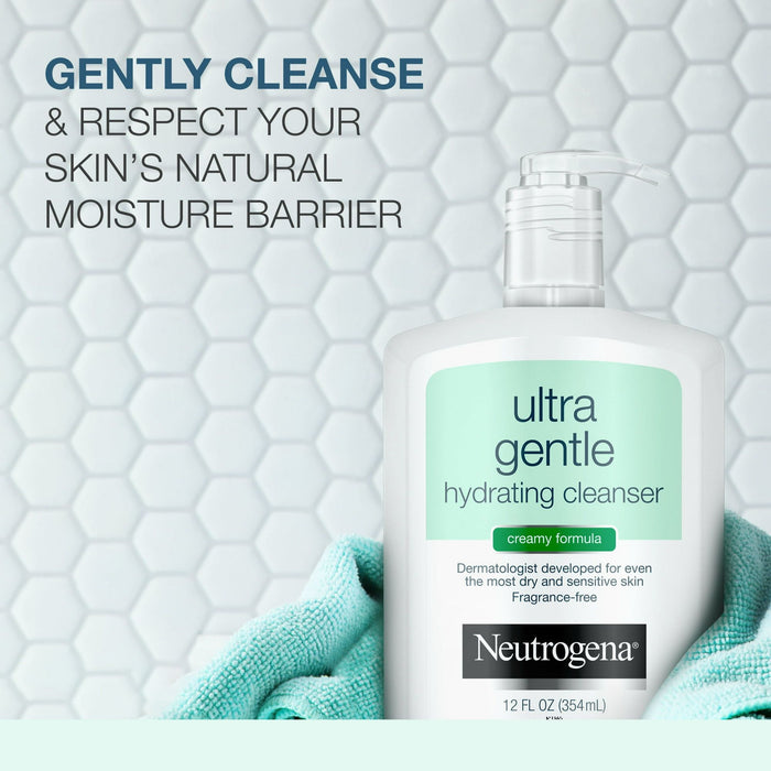 Neutrogena Ultra Gentle Hydrating Creamy Facial Cleanser, 12 fl. oz