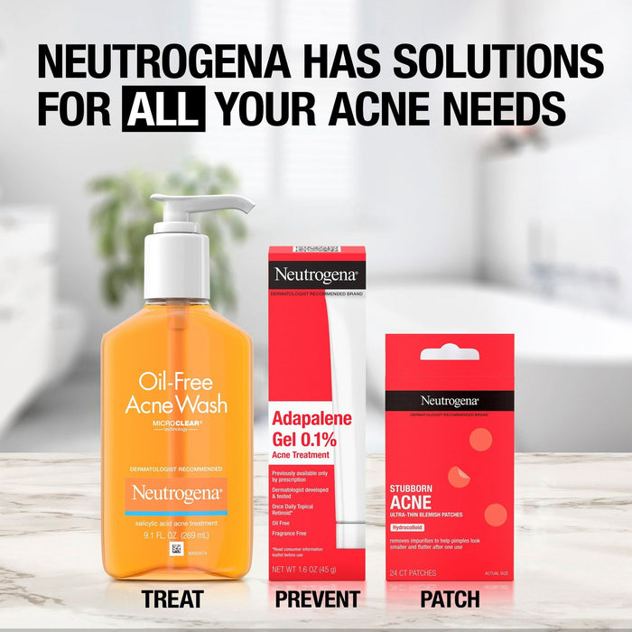 Neutrogena Acne Solutions: Cleanser, Treatment, & Patches, 3 Items