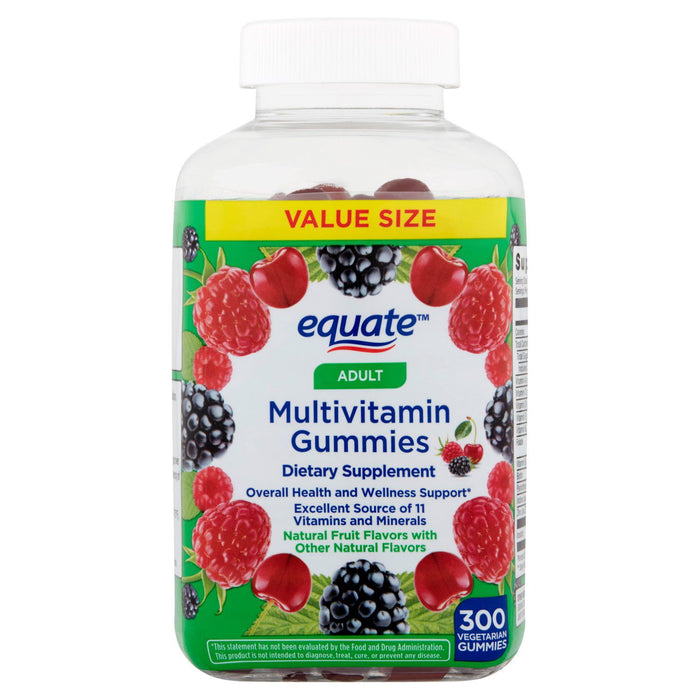 Equate Vegetarian Adult Multivitamin Gummies; 300 Count