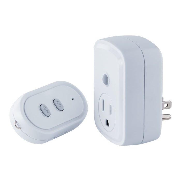 Hyper Tough Indoor 1-Outlet Wireless Remote Control, White