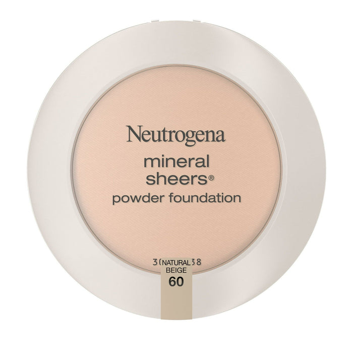 Neutrogena Mineral Sheers Powder Foundation, Natural Beige 60,.34 oz