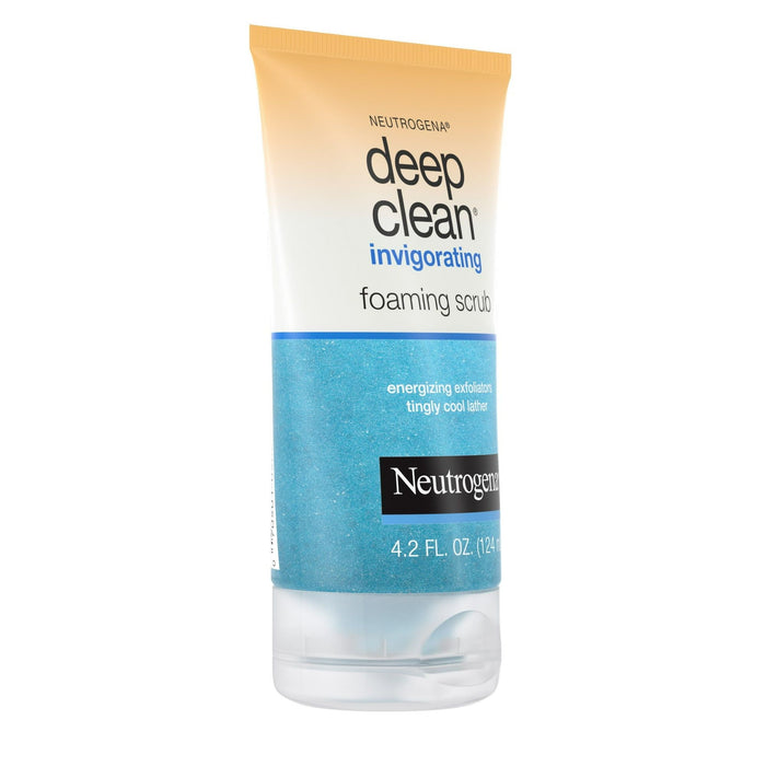 Neutrogena Deep Clean Invigorating Foaming Gel Face Scrub, 4.2 fl. oz