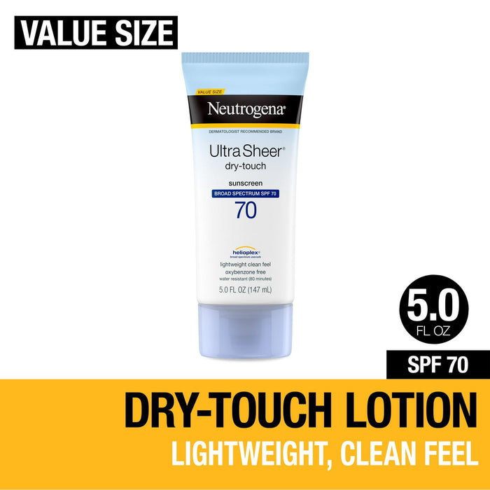 Neutrogena Ultra Sheer Dry-Touch SPF 70 Sunscreen Lotion, 5 fl. oz