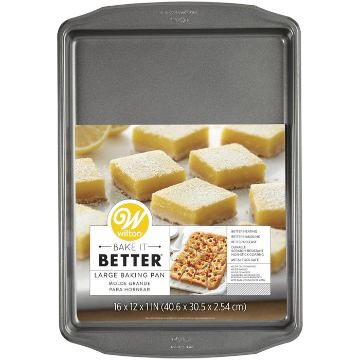 Wilton Bake It Better Steel Non-Stick Large Cookie Sheet, 16 x 12-inch