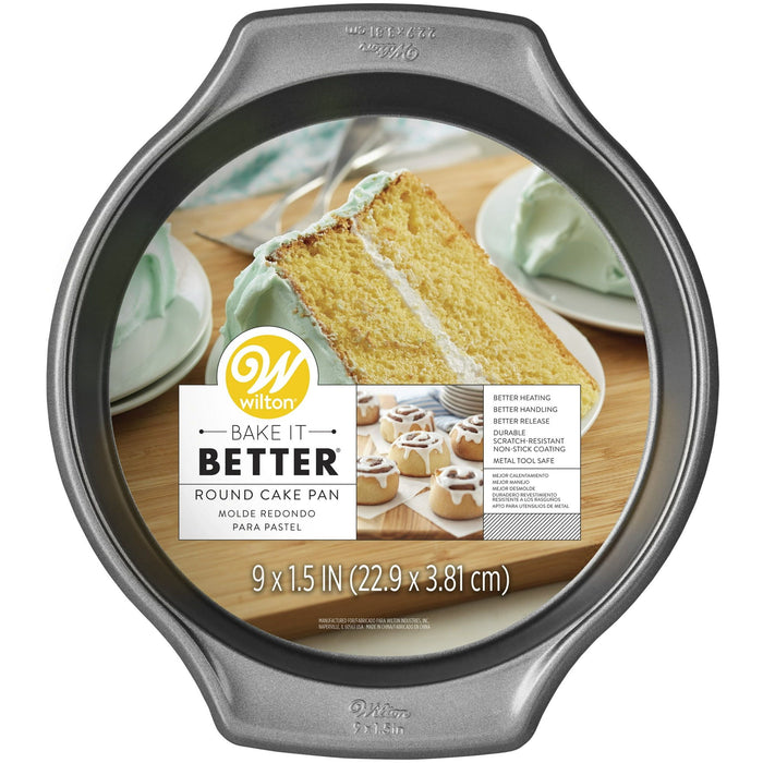 Wilton Bake it Better Steel Non-Stick Round Cake Pan, 9-inch