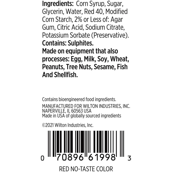 Wilton No-Taste Red Gel Food Coloring, 1 oz